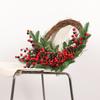 Festive Holiday Wreath For Christmas Halloween Decor Elegant Simulation Door Window Hanging Pendant Home Party Seasonal Decor