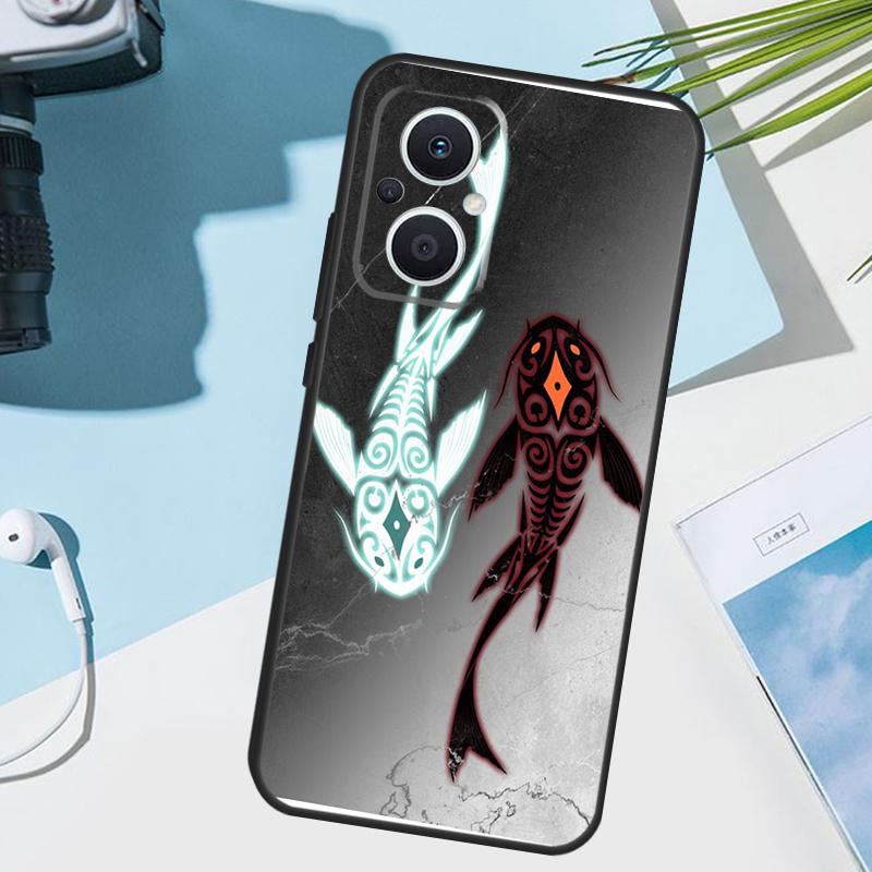 Yin Yang Koi Case For OPPO Reno 13F 13 12 11 F 8T 7 8 10 Pro OPPO Find X8 X6 Pro X3 X5 Lite Cover Funda
