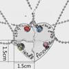 BestFriends: Popular European-American Heart-Engraved Girlfriend Necklace Set (4 Pieces)