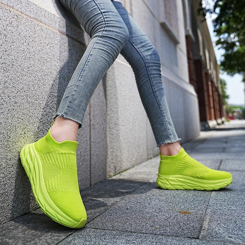 Socks Shoes Women's Shoes Couple Korean Version Fashion Casual Soft-soled Mother Shoes Breathable Soft-soled Sports Shoes