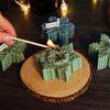 3D Christmas Flat Snowflake Leaf Patterned Silicone Candle Mold DIY Make Handmade Aromatherapy Candles Soap Gypsum Craft