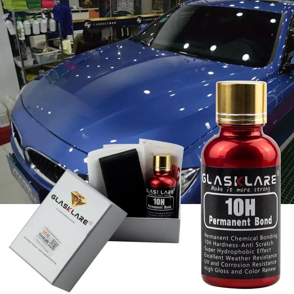 Ceramika 10H do polerowania samochodu Płynna powłoka ceramiczna Hydrofobowa powłoka szklana Folia ochronna do lakieru Pielęgnacja Odporna na zarysowania Auto Detailing