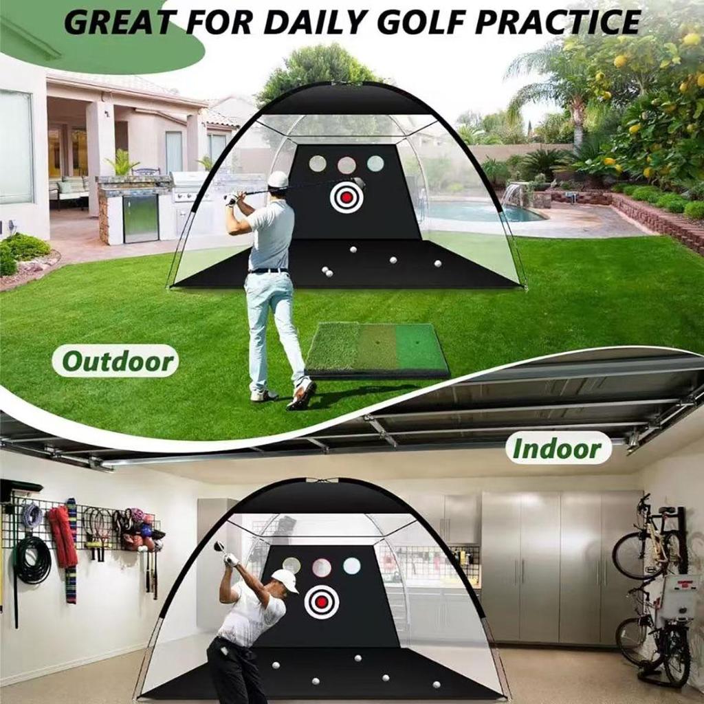 Durable Golfing Net for Backyard Driving Swing Outdoor, 10x7FT Practice Hitting Nets Easy to Install, Gifts for Golfing Lovers