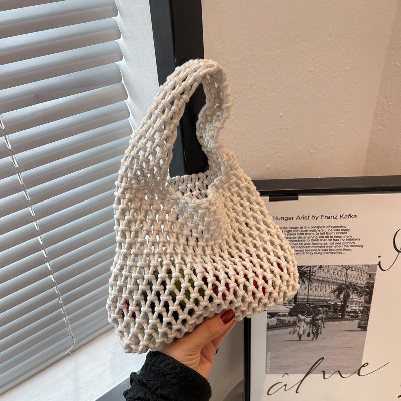 Летняя полая сумка-тоут ярких цветов Yogodlns для женщин — фото 15