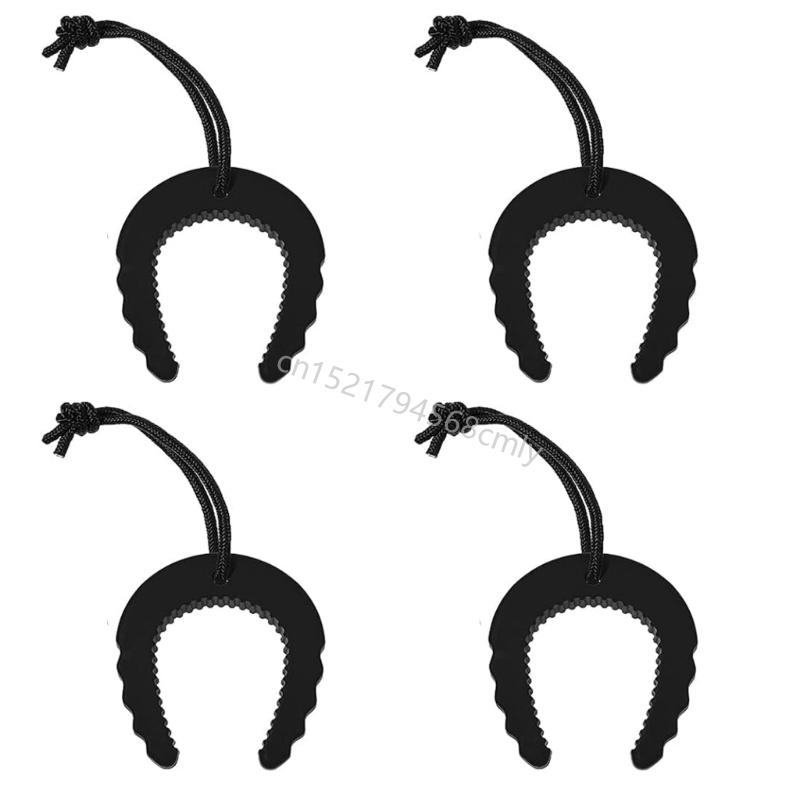 

4Pcs Child Friendly C Type Door Stoppers Prevents Accidental Finger Traps 6XDE