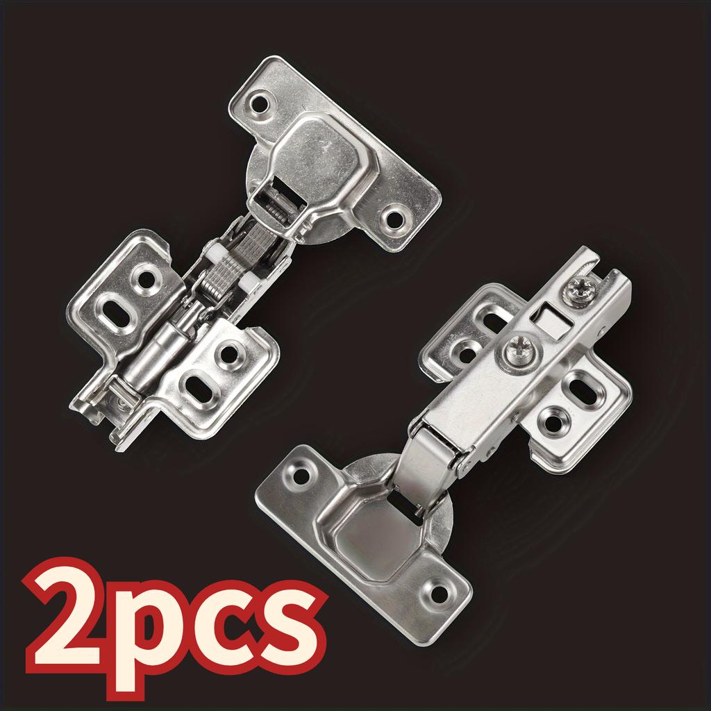 2/20Pcs Cabinet Hinges with Screws Steel Hinges For Furniture Full Overlay Mute Cabinet Door Cupboard Hinges Furniture Fitting