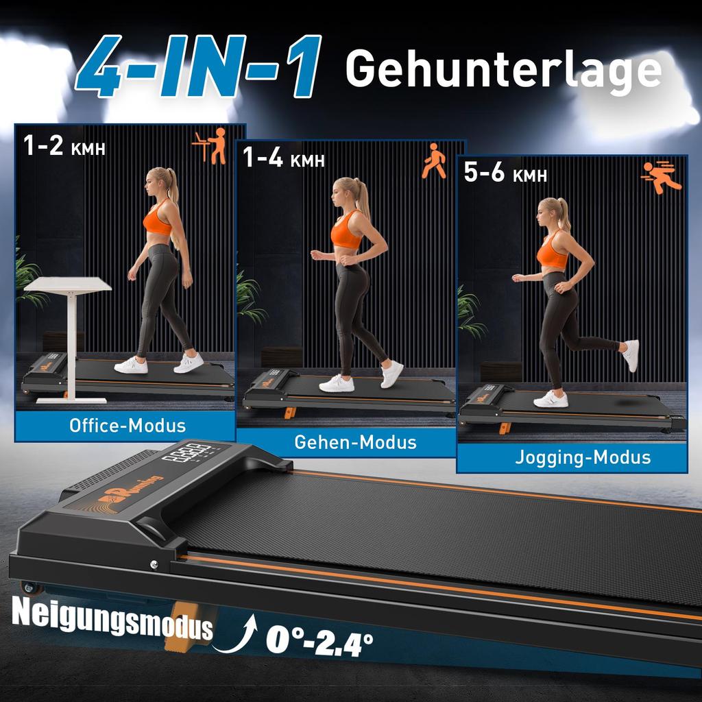 Walking Pad Treadmill for Home Use,LED Display, Remote Control