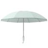 10-Rib 280T Pongee Automatic Three-Fold Inverted Umbrella with Silicone Strap Handle for Sun and Rain