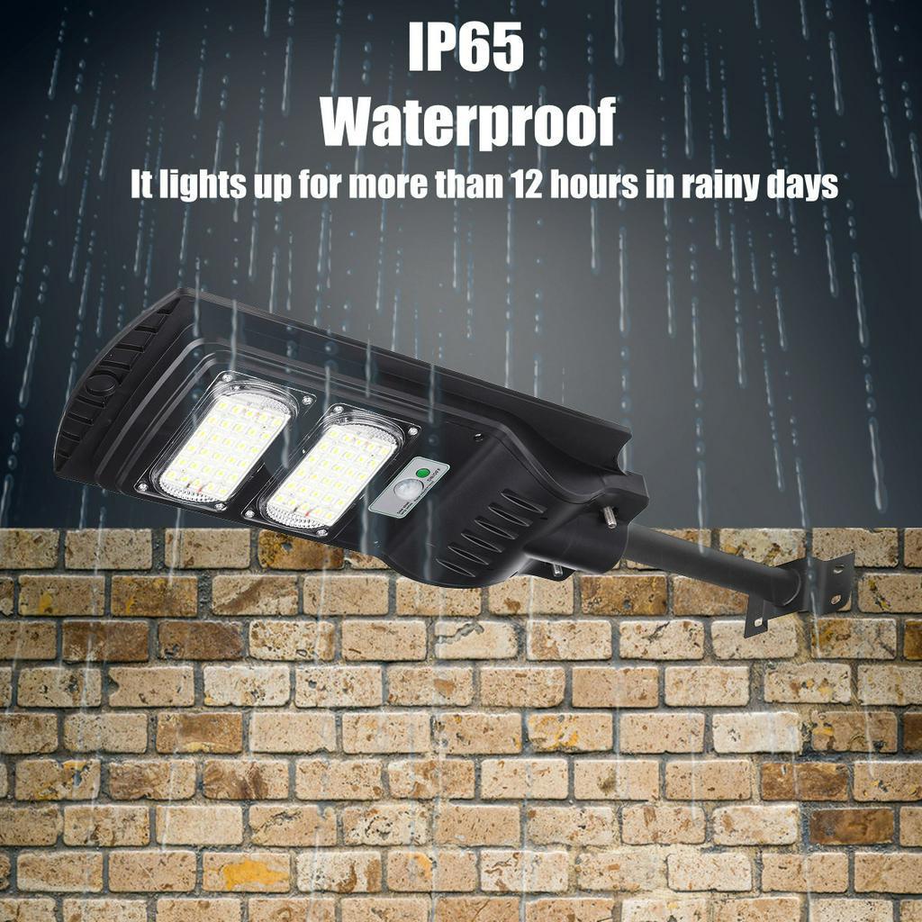 120W/240W/360W 7000K LED Solar Panel Street Light with Remote Control Radar PIR Motion Sensor Wall Area Security Lamp