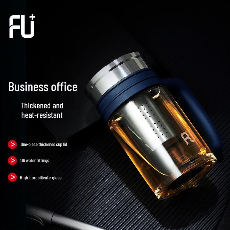 Fuguang Classic Office Glass Mug