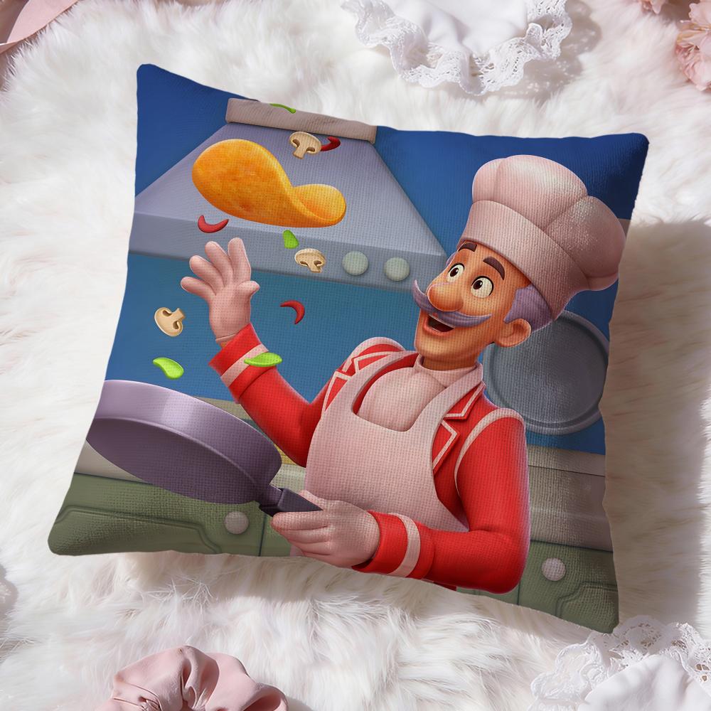 Royal Match game Cushion Cover Premium Comfort Reversible Pillow Cove -Two in One Design for Any Room & Car Interior