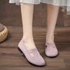 Summer mesh lightweight mom shoes, fashionable and breathable women's shoes, one-foot flat casual anti-slip sports shoes