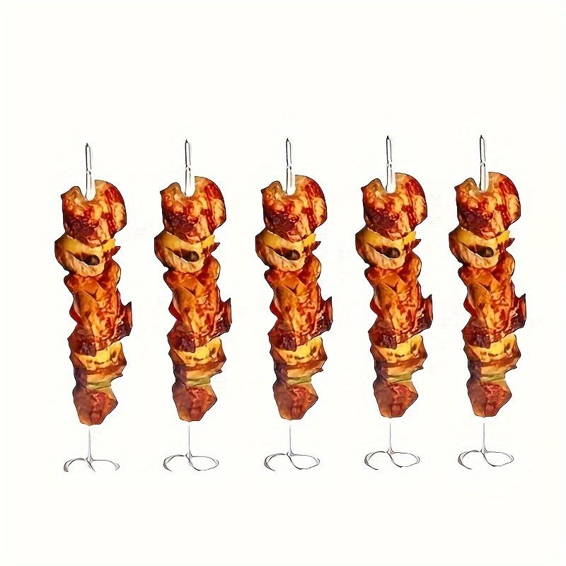10-30pcs Stainless Steel Skewer Grill Kabob Skewers Sticks For Grilling Reusable Kebab Barbecue BBQ Stick Special Baking Needle