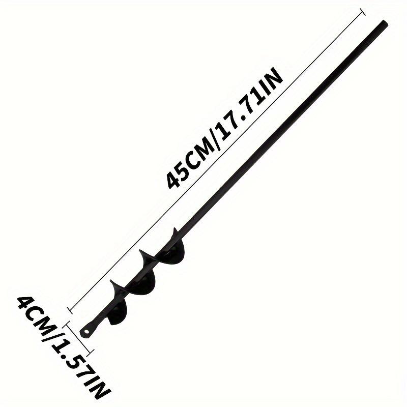 Earth Auger Bits for Ground Drilling, Garden Planting, and Post-Hole Digging