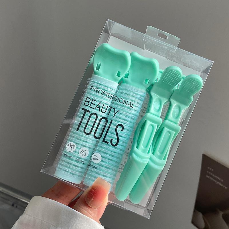 4pcs Lazy Hair Curlers Heatless Curls No Heat Hair Rollers Alligator Hair Clip Sleeping Hair Root Fluffy Clip Hair Styling Tools