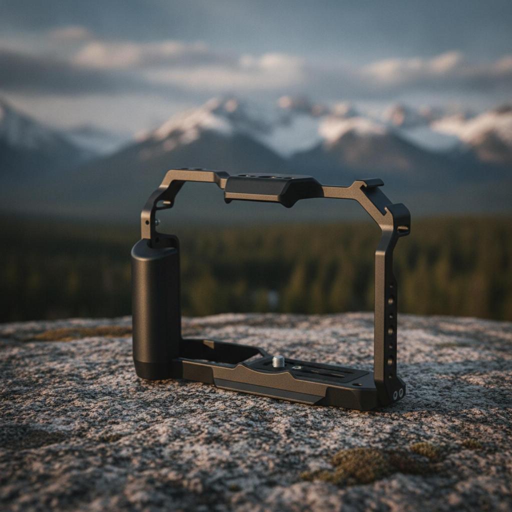 Camera Cage with Hand Grip Handheld Expansion Frame Secure