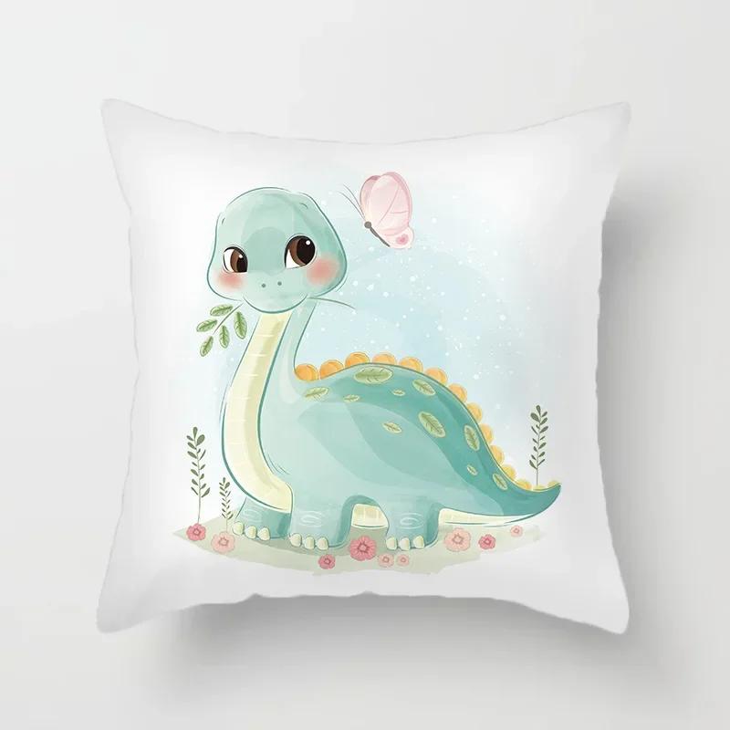 Tierdruck Kissenbezug Cartoonmuster Dekokissen Wohnzimmer Sofa Dekor Zuhause Stuhl Auto Schlafzimmer Dekorative Kissenhülle