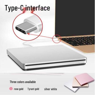 Ultra-Slim Slot-Loading DVD Burner: Mobile 7 Type-C & USB External Optical Drive