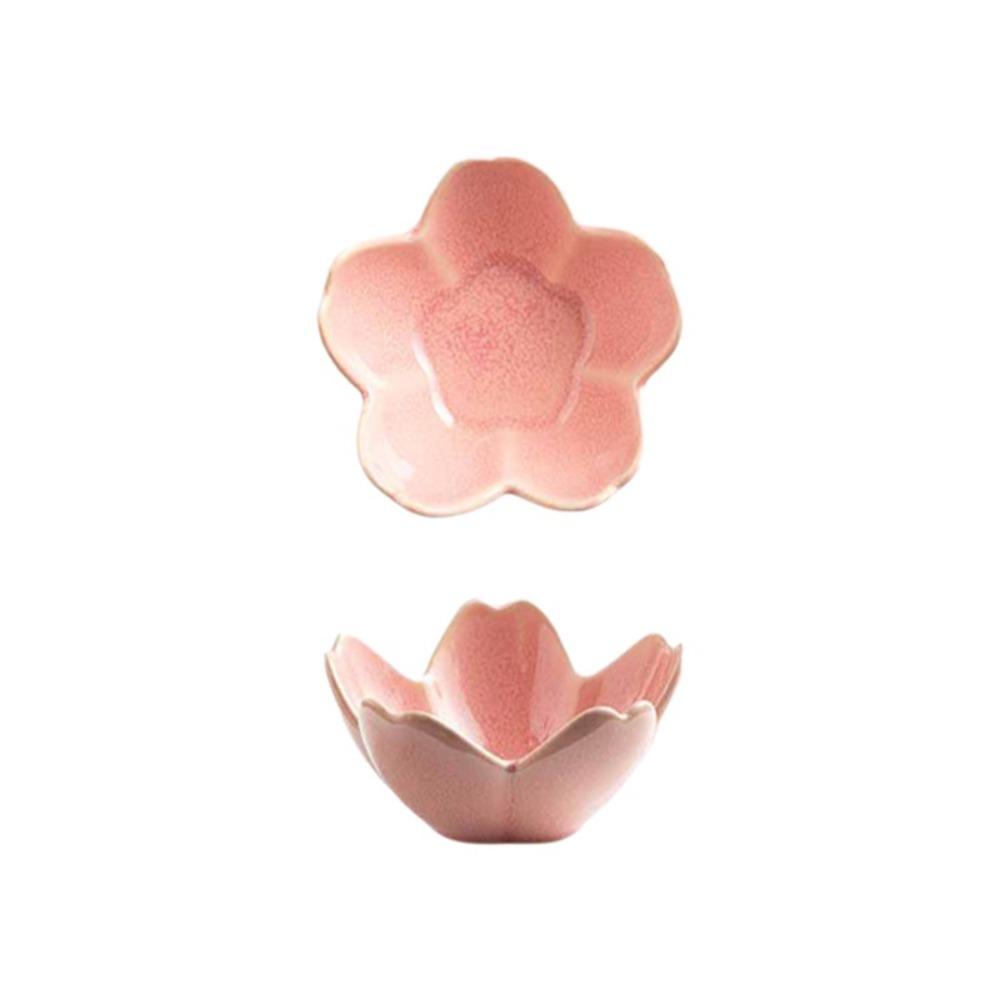 

Desktop Organizer Retro Ceramic Dipping Dish Exquisite Mini Hot Pot Dipping Sauce Dish Cute Decorative Vinegar Dish Hotel розовый