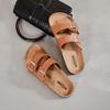 Men's Summer Cork Slippers 2025 - Thick Sole, Wear-Resistant, Birkenstock Style Beach Sandals