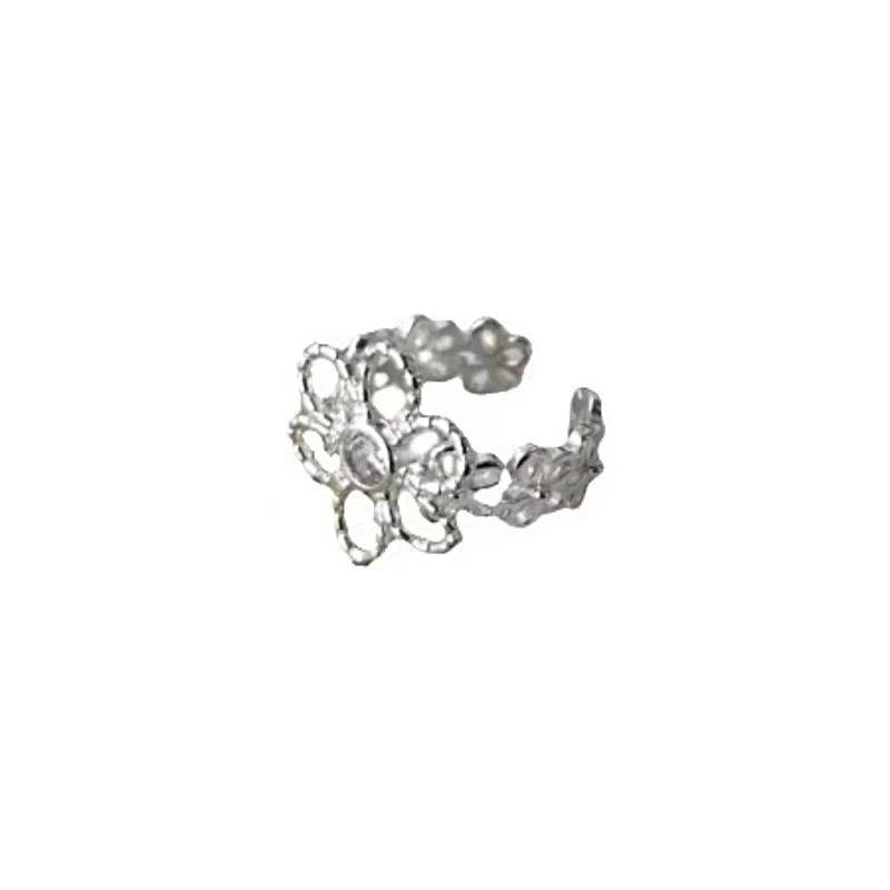 Geometric Handmade Irregular Flower Open Rings For Women Fashion New Jewelry Gift Party Daily Wholesale Anillos