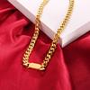 Bold Hip-Hop Titanium Steel Necklace: Gold Exaggerated Clavicle Chain