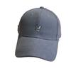 Spring and summer new cartoon embroidered baseball cap for women, versatile hard-brimmed cap, outdoor sun hat that makes the face look smaller and