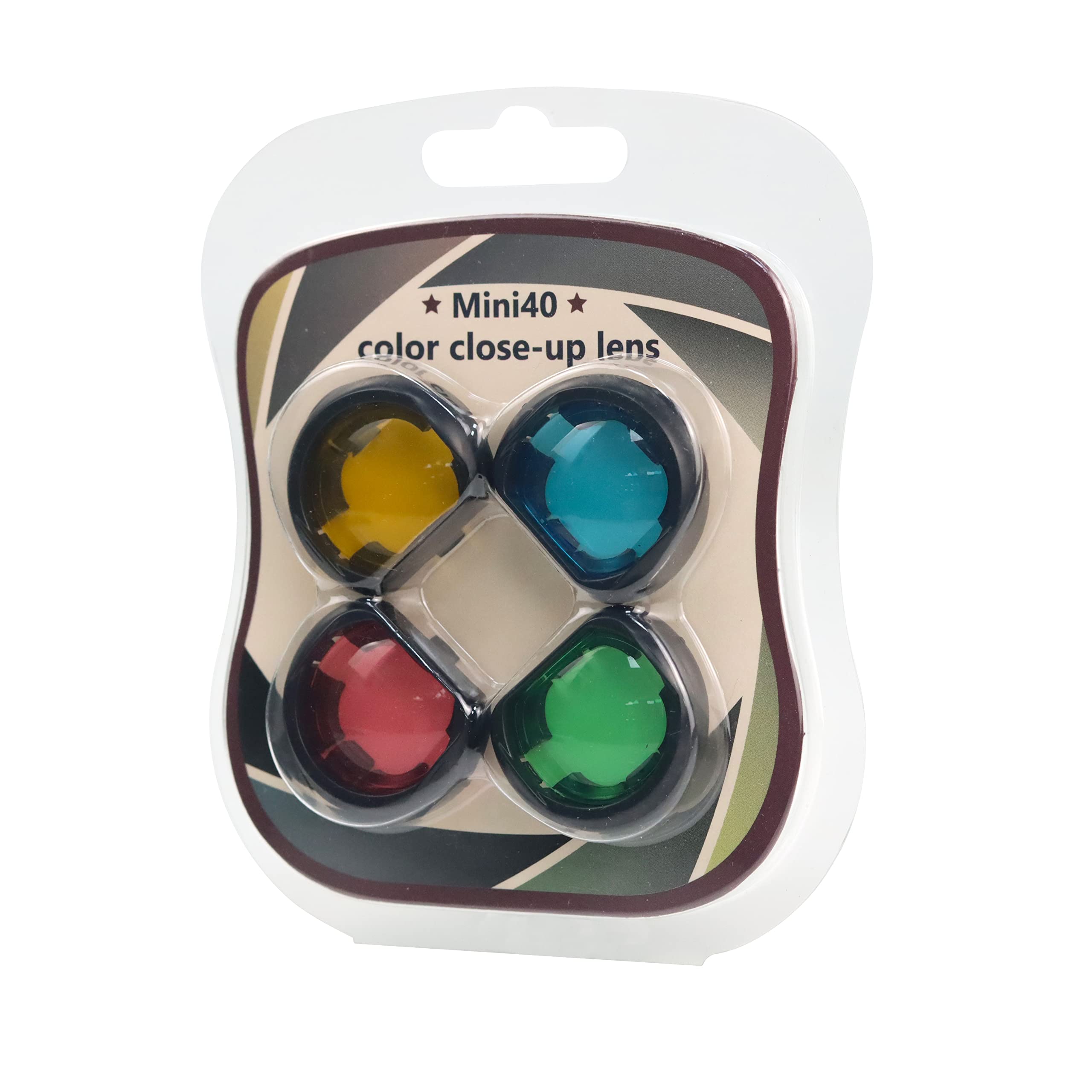 

kinokoo Fujifilm Instax Mini 40 Color Lens Instax Mini 40 Filter Set of 4 Close-up Set,