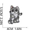 Cat Party Embroidery Cloth Sticker Ironing Cartoon Kitten Embroidery Label Tide Play Bag Decoration Patch Sticker Cute Meow Meow