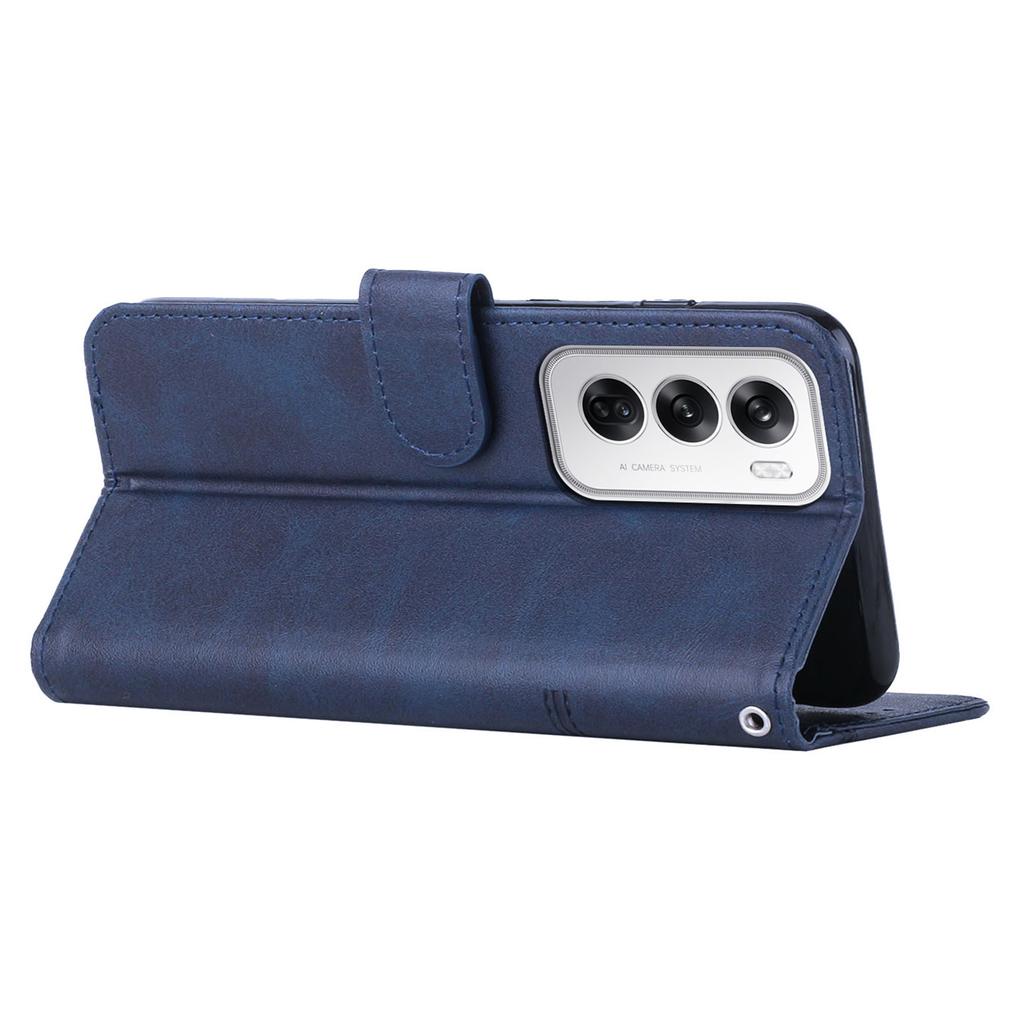 For Oppo Reno12 5G (Global) Case Anti-Scratch PU Leather Phone Stand Cover Wallet