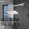Yuneng Stainless Steel Shower Head with Horizontal Arm