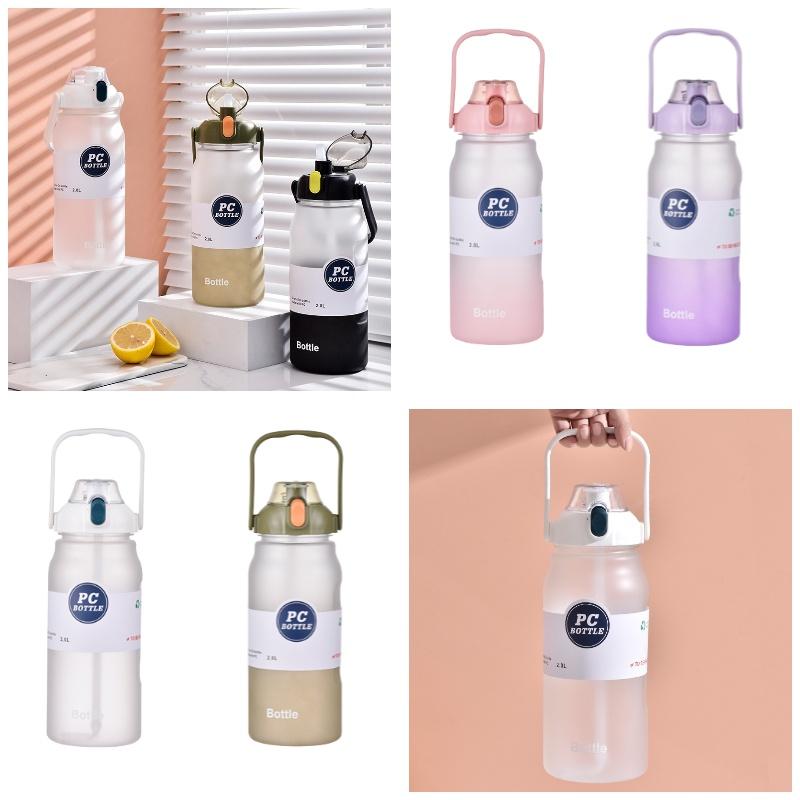 Gradient Water Bottle With 2000ml Large Capacity Durable High-temperature Resistant Ideal For Sports And Travel