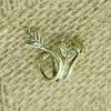 1Pc Vintage Alloy Ear Stud Leaf Design Earring Ear Cuff Clip Ear Ring Jewelry