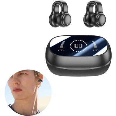 Bone Conduction Headphones - HOME FIT TRAINING - Bluetooth 5.3 - Sweatproof - Black