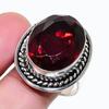 Natural Garnet Gemstone Handmade 925 Sterling Silver Jewelry Ring Size 8.5 AR-18152