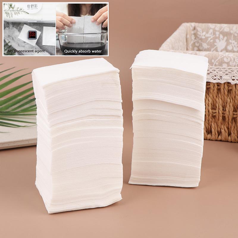 400Pcs Disposable Ultra-Thin Makeup Remover Pads – Stretchable, Lightweight Cleansing Wipes for Facial Use