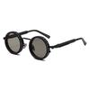 Vintage Round Steampunk Polarized Sunglasses For Men Women Outdoor Sport Shades -Level Adjustable Dimming Sun Glasses Uv400