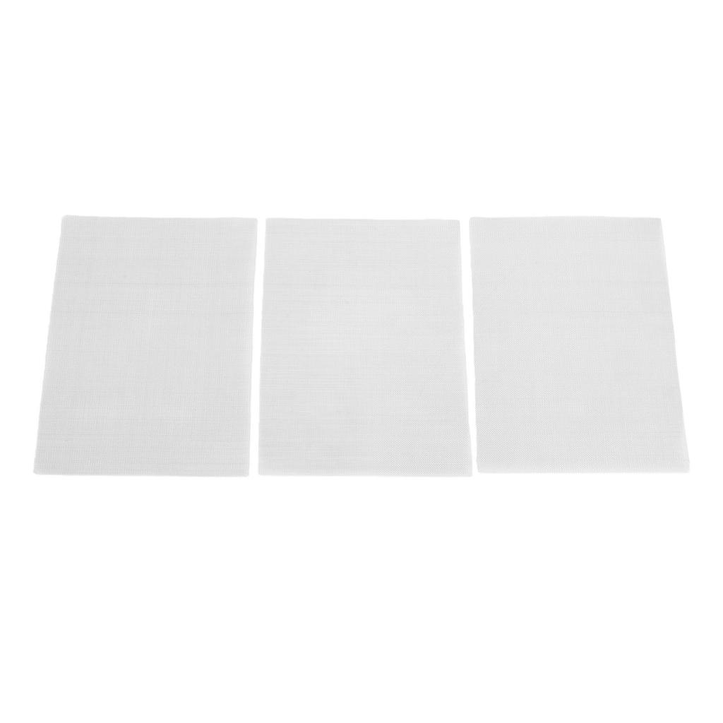 3pcs Welding Mesh 5.91x7.87in Cuttable Plastic Reinforcing Stainless Steel Wire Mesh Screen for Car Bumper Kayak Repair