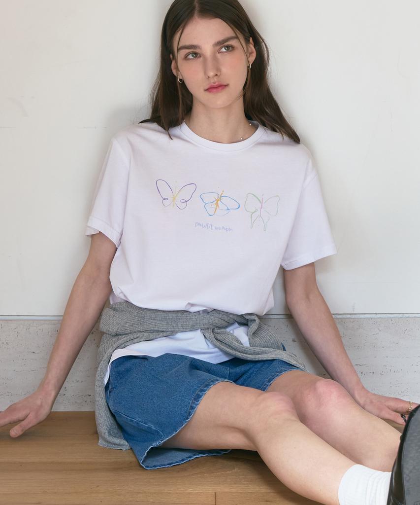 Deuloupisumeon Supima Silket Psyche Graphic T-Shirt [Cream]