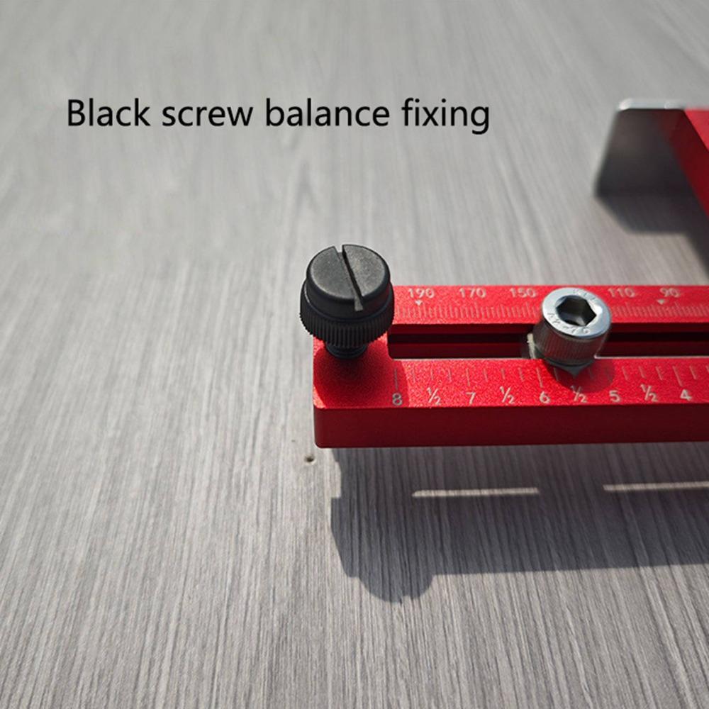 Aluminium Alloy Cabinet Hardware Jig Adjustable Self Centering Adjustable Template Drill Guide for Cabinet Hardware Installation