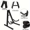 Durable A-Frame Metal Guitar Stand - Freestanding Floor Stand for Acoustic and Electric Guitars