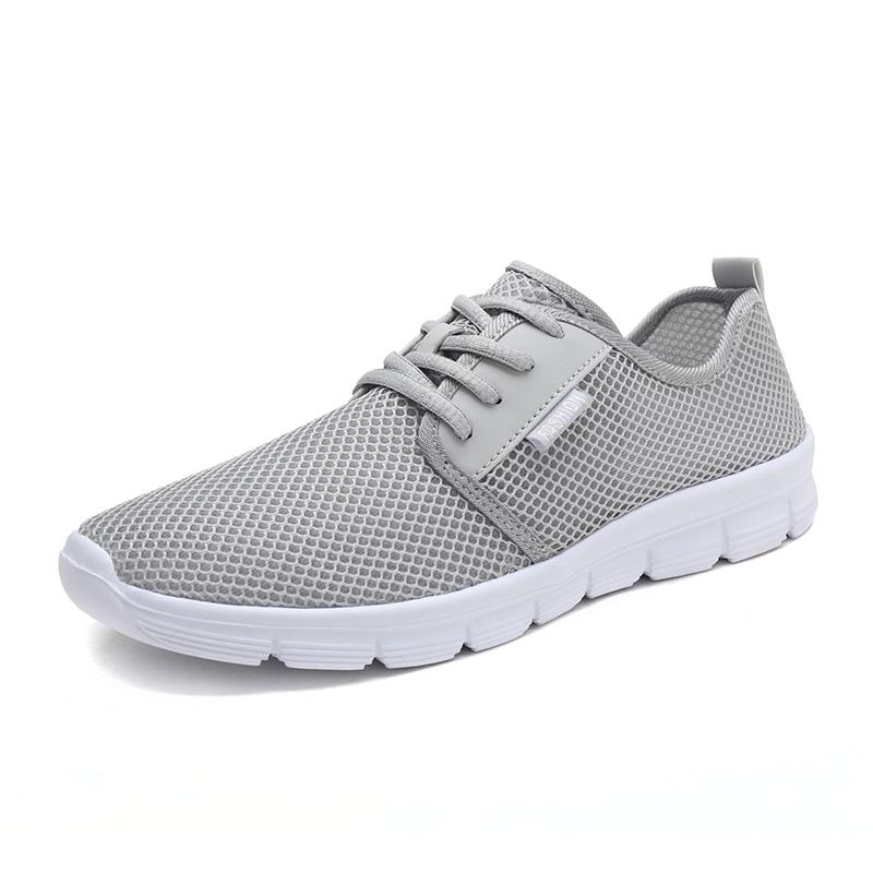 Four Seasons Couples Classic Simple Daily Travel Versatile Solid Color Lightweight Breathable Mesh Shoes Plus Size 35 -48