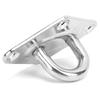 4PCS 8MM Eye Plate Diamond Shaped Ceiling Hook Pad Staple Hook Loop Marine Hardware Yacht Accessories