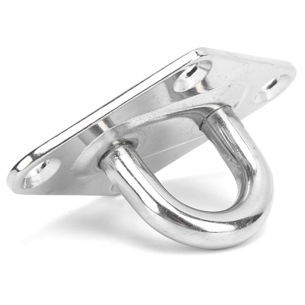 4PCS 8MM Eye Plate Diamond Shaped Ceiling Hook Pad Staple Hook Loop Marine Hardware Yacht Accessories