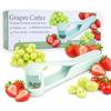 Coupe Raisin Multifonction – Coupe Tomates Cerises & Fraises - Coupe Fruits en Quartiers (Bleu)