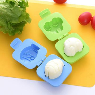 1 szt. Forma do gotowanego jajka Urocza kreskówka DIY Forma do jajek Bento Maker Krajalnica Dekoracja Akcesoria do kul ryżowych Do kuchni Losowy kolor P8E4