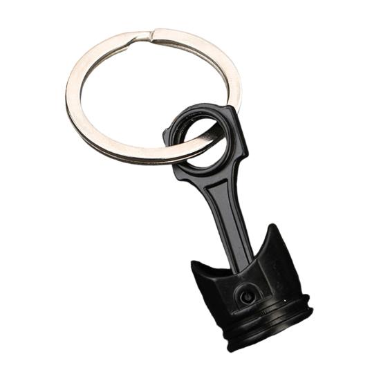 

Creative Engine Piston Keychains - Metal Car Modified Pendant, Motorcycle Piston Charm, Car Modified Key Ring Accessories for Car Fans Gift чорний