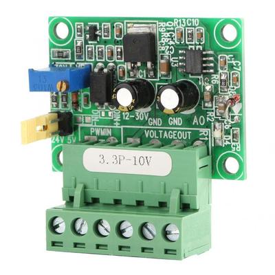 3.3P-5V 3.3V PWM Signal To 0-10V Voltage Converter D/A Digital-Analog PLC Module