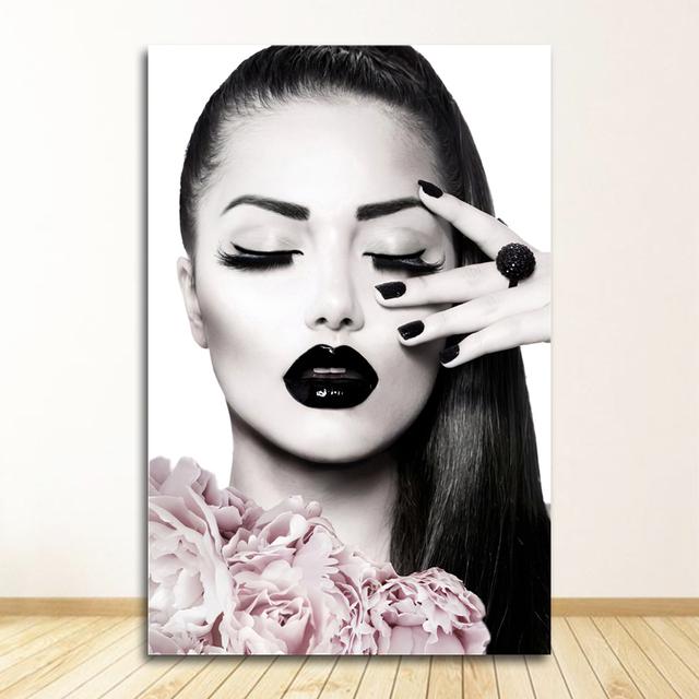 

И принты, настенные панно для декора гостиной, настенная живопись на холсте, розовый Париж, модель цветка, девушка, любовь, поцелуй, постеры на скандинавскую тему 21cm×30cm NoFrame
