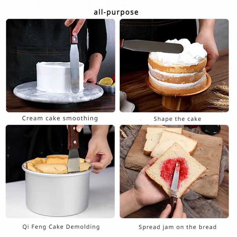 6/8/10/12 Inch Stainless Steel Cream Icing Frosting Spatula for Cake DIY Cake Decorating Tools  Utensils Accessories